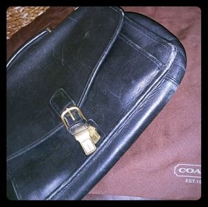 Coach leather briefcase